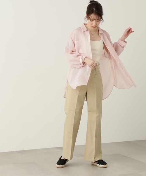 N.(N. Natural Beauty Basic)(エヌエヌナチュラルビューティーベーシック)の「【S Size Line】◆フロントポケットストレートパンツ(デニムパンツ・レディース・ベージュ/ワンウォッシュ・SMALL/MEDIUM)」の11枚目の写真