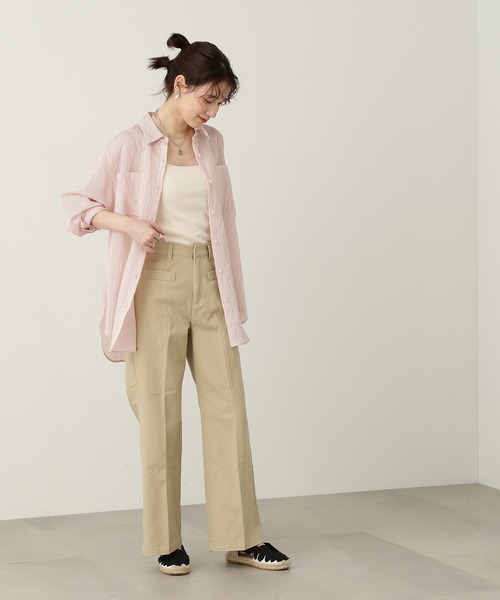 N.(N. Natural Beauty Basic)(エヌエヌナチュラルビューティーベーシック)の「【S Size Line】◆フロントポケットストレートパンツ(デニムパンツ・レディース・ベージュ/ワンウォッシュ・SMALL/MEDIUM)」の13枚目の写真