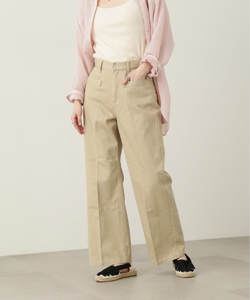 N.(N. Natural Beauty Basic)(エヌエヌナチュラルビューティーベーシック)の「【S Size Line】◆フロントポケットストレートパンツ(デニムパンツ・レディース・ベージュ/ワンウォッシュ・SMALL/MEDIUM)」の7枚目の写真