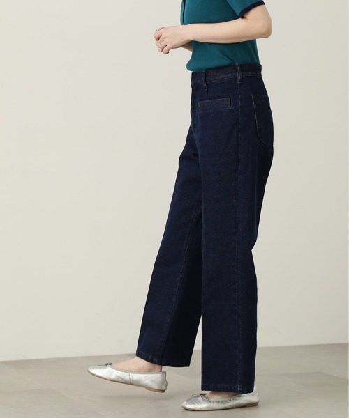 N.(N. Natural Beauty Basic)(エヌエヌナチュラルビューティーベーシック)の「【S Size Line】◆フロントポケットストレートパンツ(デニムパンツ・レディース・ベージュ/ワンウォッシュ・SMALL/MEDIUM)」の8枚目の写真