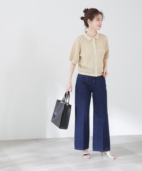 N.(N. Natural Beauty Basic)(エヌエヌナチュラルビューティーベーシック)の「【S Size Line】◆フロントポケットストレートパンツ(デニムパンツ・レディース・ベージュ/ワンウォッシュ・SMALL/MEDIUM)」の19枚目の写真