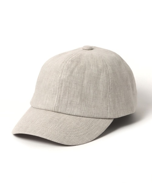 studio CLIP（スタディオクリップ）の「リネンベーシックキャップ（キャップ・レディース・キャメル/ライトグレー/ネイビー/ナチュラル/ブラック・FREE）」の4枚目の写真