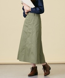 Le temps riche | ストレッチ素材ツイルロングスカート <Le temps riche>(スカート)