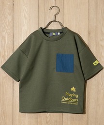 JOHN'S CLOSET（ジョンズクローゼット）の「【30】〔LOGOS/ロゴス〕ストレッチダンボールニット 半袖スウェット（スウェット・キッズ）」