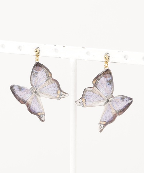 蝶デザインの両耳用ピアス 楽天市場】Ageha アゲハ アゲハ蝶 デザイン シルバー ピアス 1P