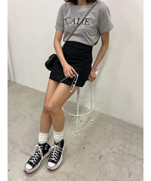 PHILLY（フィリー）の「アシメデザインミニスカート（スカート・レディース・ブラック/グレー・FREE）」の3枚目の写真