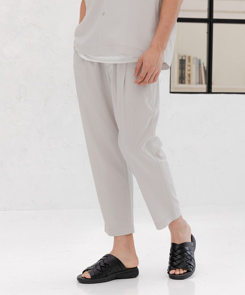 GLOBAL WORK（グローバルワーク）の「爽快DRYタッチパンツ/163298（その他パンツ・メンズ・ホワイト系その他2/その他/ネイビー/グリーン系その他7/ライトグレー/ブラウン・X-LARGE/LARGE/SMALL/MEDIUM）」の2枚目の写真