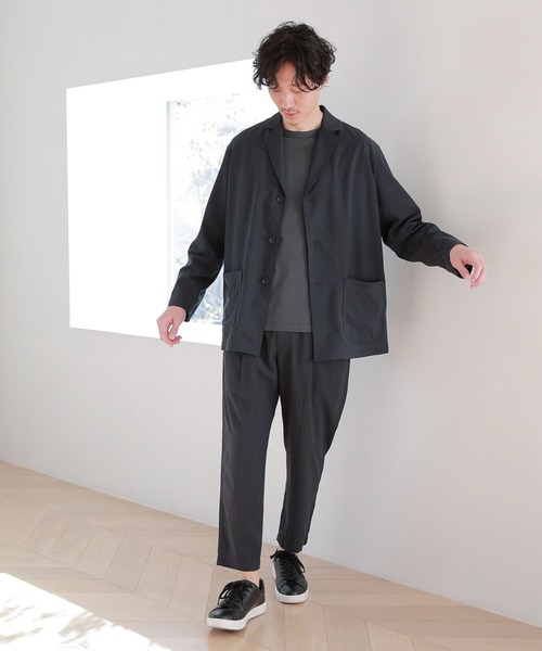 GLOBAL WORK（グローバルワーク）の「爽快DRYタッチパンツ/163298（その他パンツ・メンズ・ホワイト系その他2/その他/ネイビー/グリーン系その他7/ライトグレー/ブラウン・X-LARGE/LARGE/SMALL/MEDIUM）」の9枚目の写真