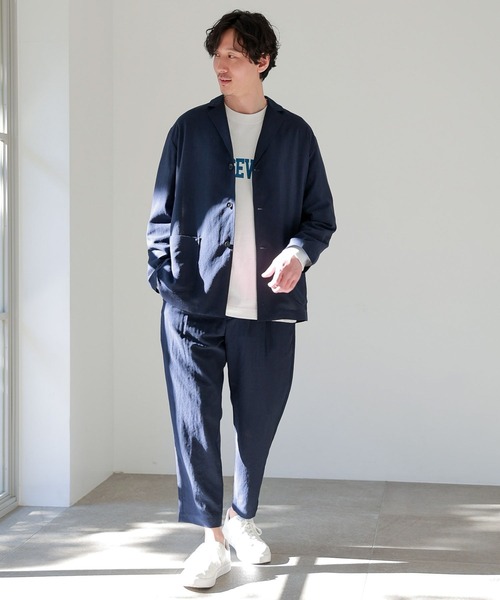 GLOBAL WORK（グローバルワーク）の「爽快DRYタッチパンツ/163298（その他パンツ・メンズ・ホワイト系その他2/その他/ネイビー/グリーン系その他7/ライトグレー/ブラウン・X-LARGE/LARGE/SMALL/MEDIUM）」の12枚目の写真