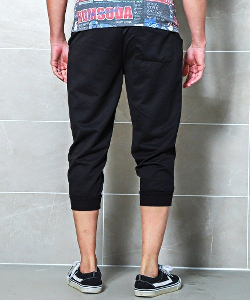 LUXSTYLE(ラグスタイル)の「ミニ裏毛スウェットクロップドパンツ(スウェットパンツ・メンズ・グレイッシュベージュ/杢グレー/ネイビー/ブラック・M/L/XL)」の5枚目の写真