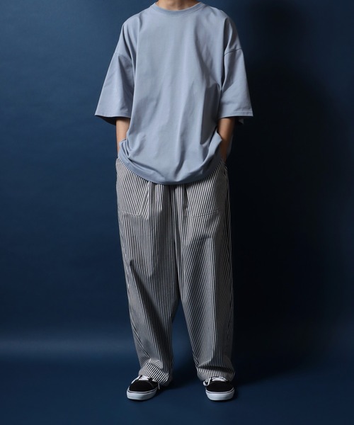 ANPAS(アンパス)の「ANPAS High Function Heavy Weight Big T-Shirt/ANPAS 別注 ヘビーウェイト ビッグシルエット Tシャツ UVカット 吸水速乾 接触冷感(Tシャツ/カットソー・メンズ・ブラック/グレイッシュベージュ/サックスブルー/チャコール/ホワイト・M/L)」の15枚目の写真