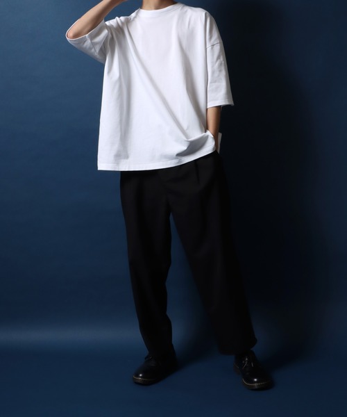 ANPAS(アンパス)の「ANPAS High Function Heavy Weight Big T-Shirt/ANPAS 別注 ヘビーウェイト ビッグシルエット Tシャツ UVカット 吸水速乾 接触冷感(Tシャツ/カットソー・メンズ・ブラック/グレイッシュベージュ/サックスブルー/チャコール/ホワイト・M/L)」の6枚目の写真