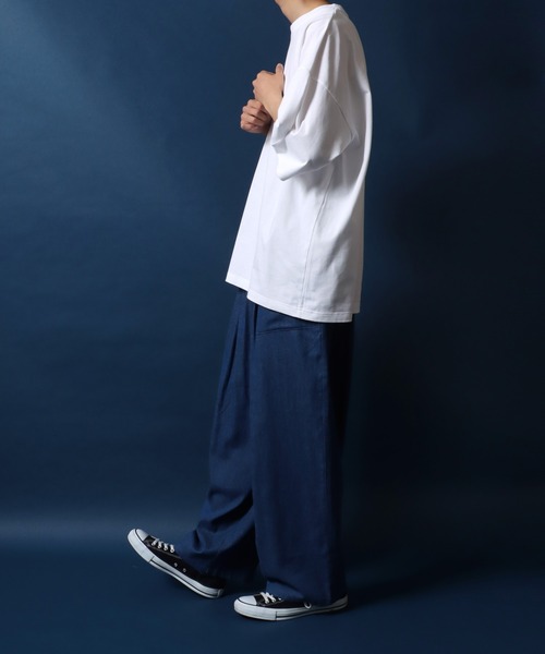 ANPAS(アンパス)の「ANPAS High Function Heavy Weight Big T-Shirt/ANPAS 別注 ヘビーウェイト ビッグシルエット Tシャツ UVカット 吸水速乾 接触冷感(Tシャツ/カットソー・メンズ・ブラック/グレイッシュベージュ/サックスブルー/チャコール/ホワイト・M/L)」の7枚目の写真