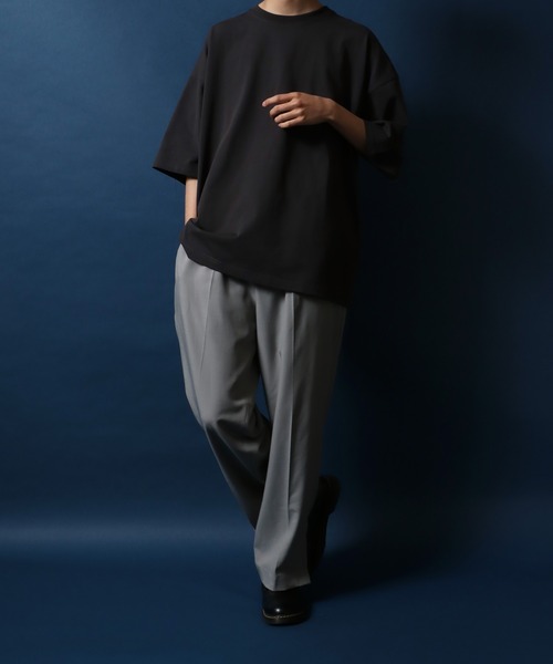 ANPAS(アンパス)の「ANPAS High Function Heavy Weight Big T-Shirt/ANPAS 別注 ヘビーウェイト ビッグシルエット Tシャツ UVカット 吸水速乾 接触冷感(Tシャツ/カットソー・メンズ・ブラック/グレイッシュベージュ/サックスブルー/チャコール/ホワイト・M/L)」の10枚目の写真