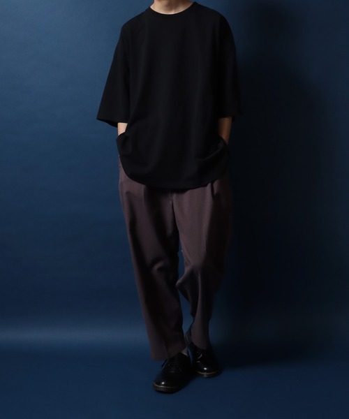 ANPAS(アンパス)の「ANPAS High Function Heavy Weight Big T-Shirt/ANPAS 別注 ヘビーウェイト ビッグシルエット Tシャツ UVカット 吸水速乾 接触冷感(Tシャツ/カットソー・メンズ・ブラック/グレイッシュベージュ/サックスブルー/チャコール/ホワイト・M/L)」の9枚目の写真