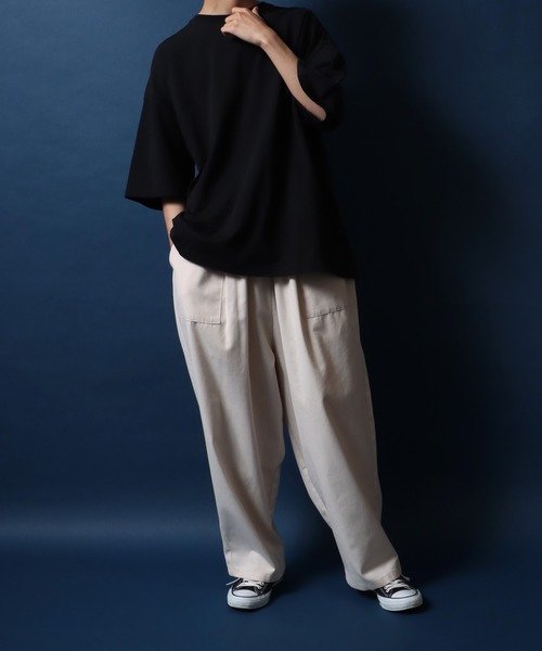 ANPAS(アンパス)の「ANPAS High Function Heavy Weight Big T-Shirt/ANPAS 別注 ヘビーウェイト ビッグシルエット Tシャツ UVカット 吸水速乾 接触冷感(Tシャツ/カットソー・メンズ・ブラック/グレイッシュベージュ/サックスブルー/チャコール/ホワイト・M/L)」の8枚目の写真