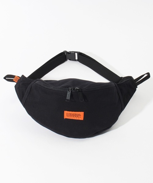 UNIVERSAL OVERALL（ユニバーサルオーバーオール）の「【UNIVERSAL OVERALL/ユニバーサルオーバーオール】スーベニアコットンウエストバッグ（ボディバッグ/ウエストポーチ・メンズ・ホワイト/ブラック・FREE）」の6枚目の写真