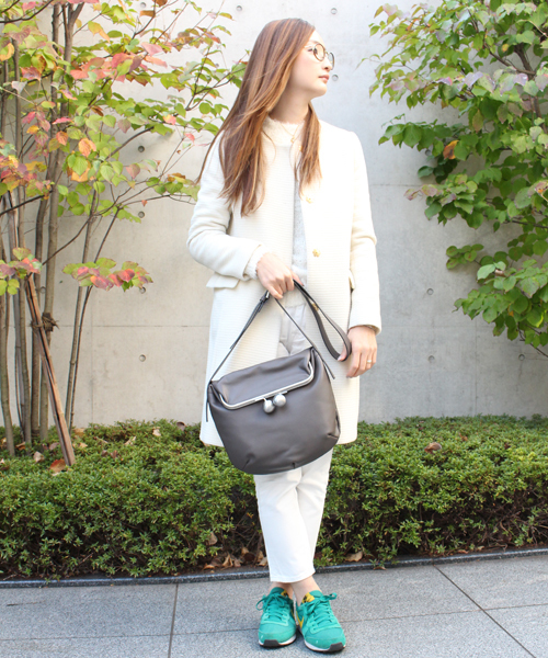 Kawa-Kawa（カワカワ）の「【Kawa-Kawa カワカワ】Kuchiganeショルダー（ショルダーバッグ・レディース・ブラック/グレー・FREE）」の13枚目の写真