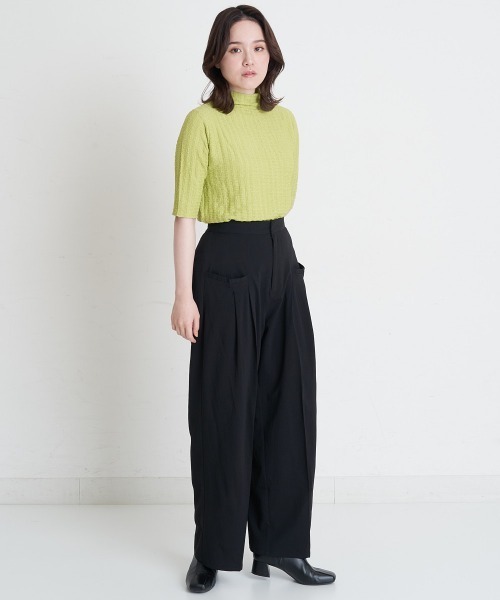 A de a.v.v（アードアー・ヴェ・ヴェ）の「ワイドタックパンツ（その他パンツ・レディース・アイボリー/グレー/ブラック・39）」の9枚目の写真