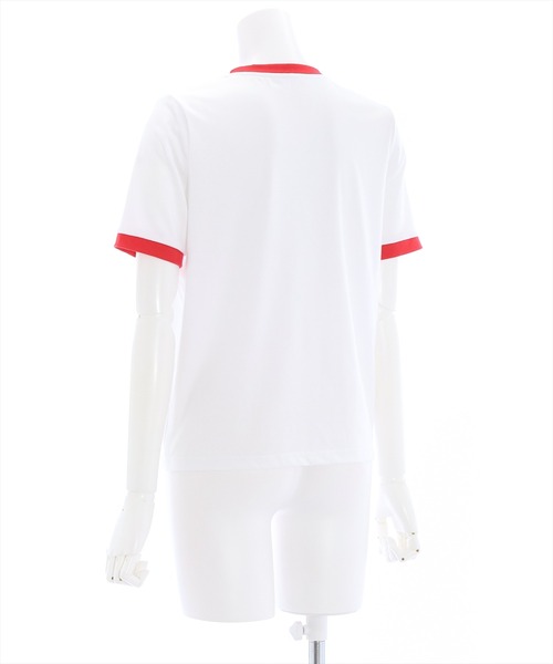 clear(クリア)の「配色プリントTシャツ (Tシャツ/カットソー・レディース・オフホワイト/ブラック/レッド・F)」の4枚目の写真