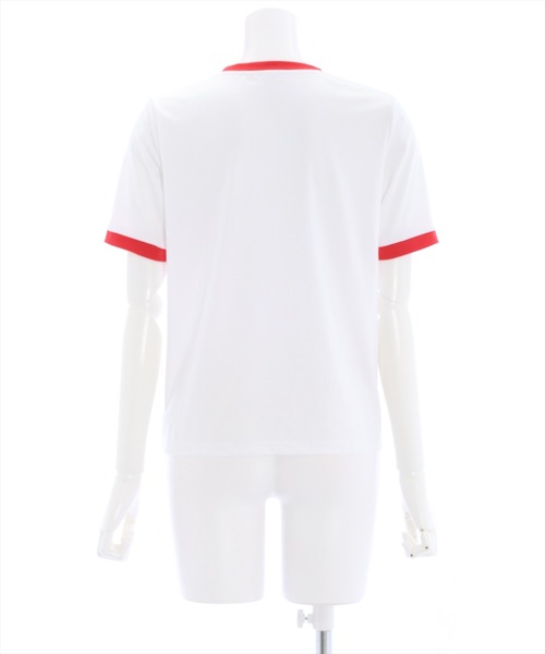 clear(クリア)の「配色プリントTシャツ (Tシャツ/カットソー・レディース・オフホワイト/ブラック/レッド・F)」の5枚目の写真
