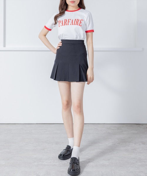 clear(クリア)の「配色プリントTシャツ (Tシャツ/カットソー・レディース・オフホワイト/ブラック/レッド・F)」の18枚目の写真