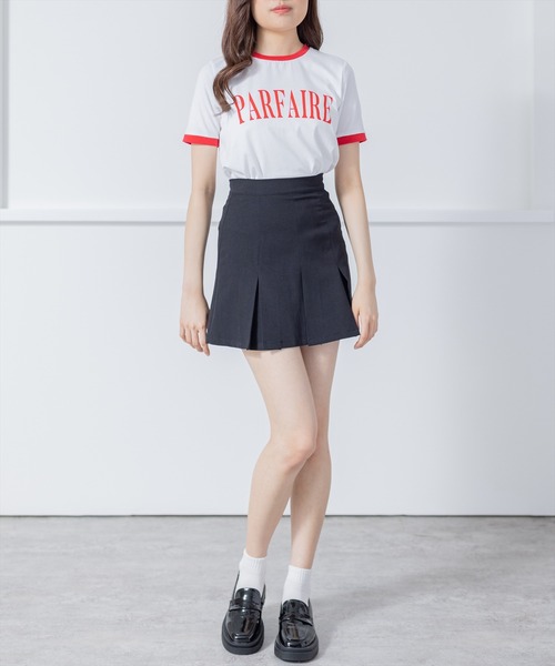 clear(クリア)の「配色プリントTシャツ (Tシャツ/カットソー・レディース・オフホワイト/ブラック/レッド・F)」の19枚目の写真