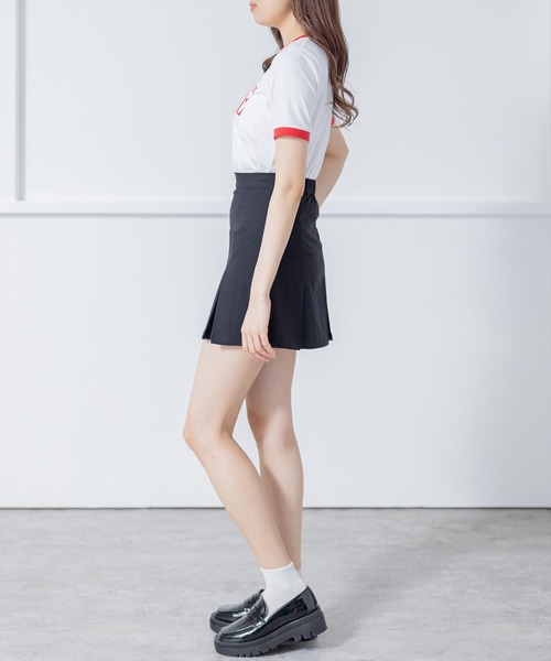 clear(クリア)の「配色プリントTシャツ (Tシャツ/カットソー・レディース・オフホワイト/ブラック/レッド・F)」の20枚目の写真