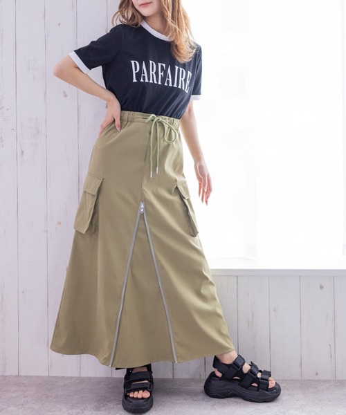 clear(クリア)の「配色プリントTシャツ (Tシャツ/カットソー・レディース・オフホワイト/ブラック/レッド・F)」の15枚目の写真