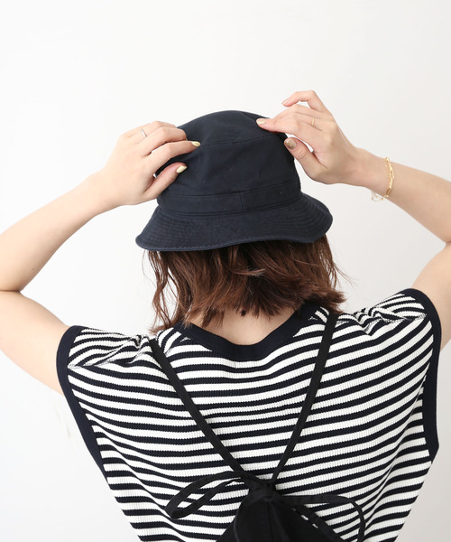 SLOBE IENA（スローブイエナ）の「【LACOSTE / ラコステ】ベーシックサハリハット（ハット・レディース・ネイビー/ベージュ・FREE）」の22枚目の写真