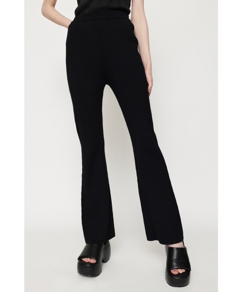 SLY（スライ）の「WASHABLE FLARE PT ウォッシャブル フレアパンツ アンチピリング セットアップ（スラックス・レディース・パープル/アイボリー/イエロー系その他/ブラック・FREE）」の3枚目の写真