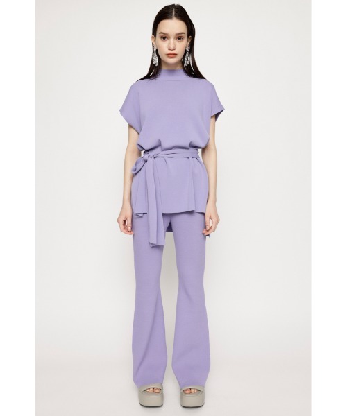 SLY（スライ）の「WASHABLE FLARE PT ウォッシャブル フレアパンツ アンチピリング セットアップ（スラックス・レディース・パープル/アイボリー/イエロー系その他/ブラック・FREE）」の13枚目の写真