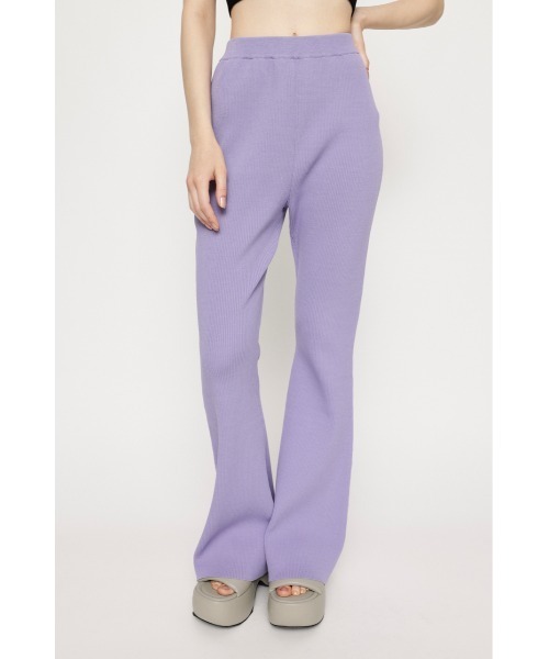 SLY（スライ）の「WASHABLE FLARE PT ウォッシャブル フレアパンツ アンチピリング セットアップ（スラックス・レディース・パープル/アイボリー/イエロー系その他/ブラック・FREE）」の15枚目の写真