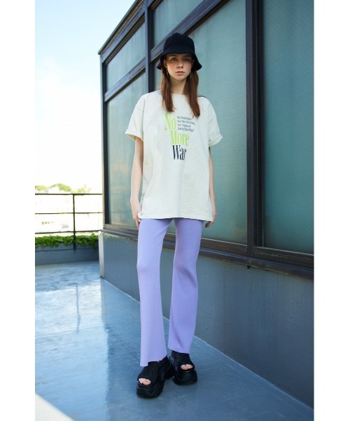 SLY（スライ）の「WASHABLE FLARE PT ウォッシャブル フレアパンツ アンチピリング セットアップ（スラックス・レディース・パープル/アイボリー/イエロー系その他/ブラック・FREE）」の19枚目の写真