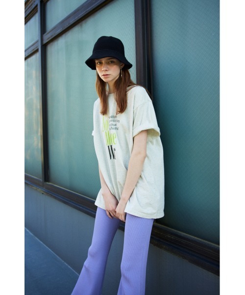 SLY（スライ）の「WASHABLE FLARE PT ウォッシャブル フレアパンツ アンチピリング セットアップ（スラックス・レディース・パープル/アイボリー/イエロー系その他/ブラック・FREE）」の20枚目の写真