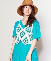 【チャイハネ】ひし形クロッシュキャミ