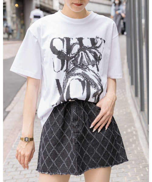 SLOWACID（スローアシッド）の「新色追加【UNISEX】SLOW ACID／RUSTY LOGO T（Tシャツ/カットソー・レディース・ブラック/チャコール/ホワイト/グリーン/ブルー・SMALL/MEDIUM/LARGE）」の2枚目の写真