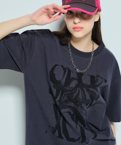 SLOWACID（スローアシッド）の「新色追加【UNISEX】SLOW ACID／RUSTY LOGO T（Tシャツ/カットソー・レディース・ブラック/チャコール/ホワイト/グリーン/ブルー・SMALL/MEDIUM/LARGE）」の16枚目の写真
