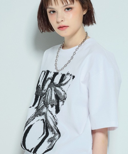 SLOWACID（スローアシッド）の「新色追加【UNISEX】SLOW ACID／RUSTY LOGO T（Tシャツ/カットソー・レディース・ブラック/チャコール/ホワイト/グリーン/ブルー・SMALL/MEDIUM/LARGE）」の11枚目の写真