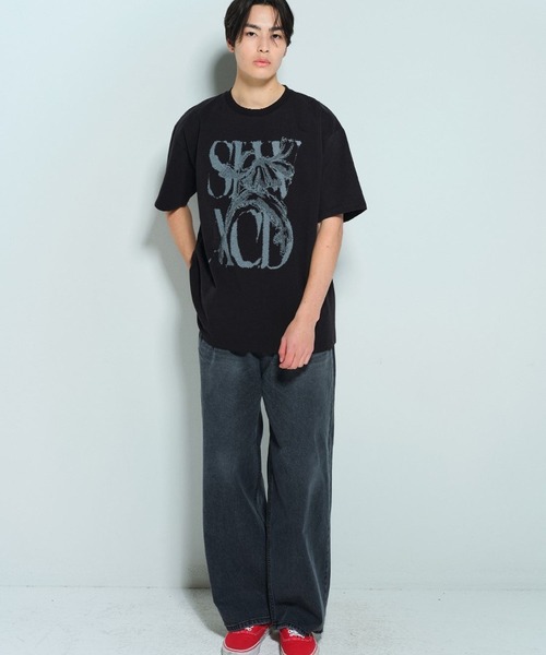 SLOWACID（スローアシッド）の「新色追加【UNISEX】SLOW ACID／RUSTY LOGO T（Tシャツ/カットソー・レディース・ブラック/チャコール/ホワイト/グリーン/ブルー・SMALL/MEDIUM/LARGE）」の7枚目の写真