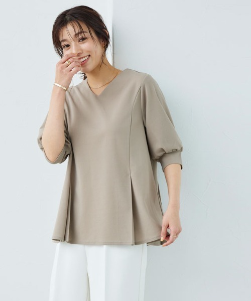 ウエストタックTブラウス