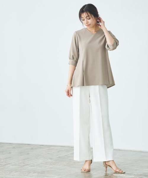 ウエストタックTブラウス