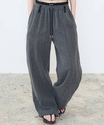 A'GEM/9 × .kom『 FANCY CLUB/ファンシークラブ』 DOUBLE TUCK FRINGE BENDING PANTS/ダブルタックベンディパンツ