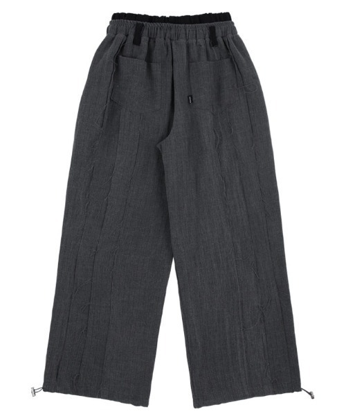 FANCY CLUB（ファンシークラブ）の「A'GEM/9 × .kom『 FANCY CLUB/ファンシークラブ』 DOUBLE TUCK FRINGE BENDING PANTS/ダブルタックベンディパンツ（その他パンツ・レディース・ブルー/チャコールグレー・FREE）」の11枚目の写真