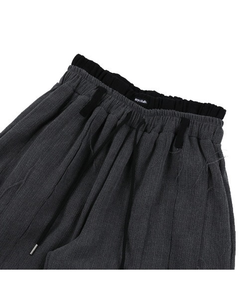 FANCY CLUB（ファンシークラブ）の「A'GEM/9 × .kom『 FANCY CLUB/ファンシークラブ』 DOUBLE TUCK FRINGE BENDING PANTS/ダブルタックベンディパンツ（その他パンツ・レディース・ブルー/チャコールグレー・FREE）」の12枚目の写真