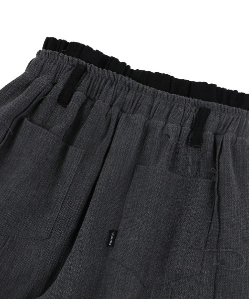 FANCY CLUB（ファンシークラブ）の「A'GEM/9 × .kom『 FANCY CLUB/ファンシークラブ』 DOUBLE TUCK FRINGE BENDING PANTS/ダブルタックベンディパンツ（その他パンツ・レディース・ブルー/チャコールグレー・FREE）」の13枚目の写真
