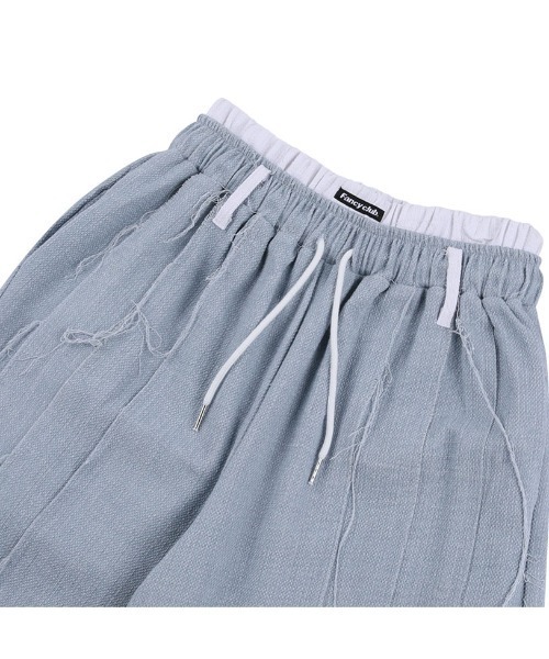 FANCY CLUB（ファンシークラブ）の「A'GEM/9 × .kom『 FANCY CLUB/ファンシークラブ』 DOUBLE TUCK FRINGE BENDING PANTS/ダブルタックベンディパンツ（その他パンツ・レディース・ブルー/チャコールグレー・FREE）」の17枚目の写真