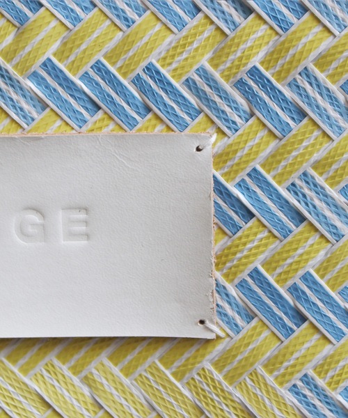 ground green store(グラウンドグリーンストア)の「ATELIER BRUGGE / ST-34RG01M / プラスチックマルシェバッグ(かごバッグ・レディース・イエロー/ピンク/グリーン・FREE)」の11枚目の写真