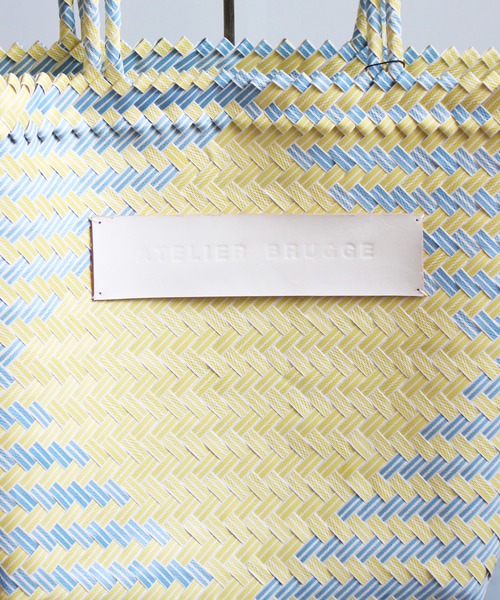 ground green store(グラウンドグリーンストア)の「ATELIER BRUGGE / ST-34RG01M / プラスチックマルシェバッグ(かごバッグ・レディース・イエロー/ピンク/グリーン・FREE)」の13枚目の写真