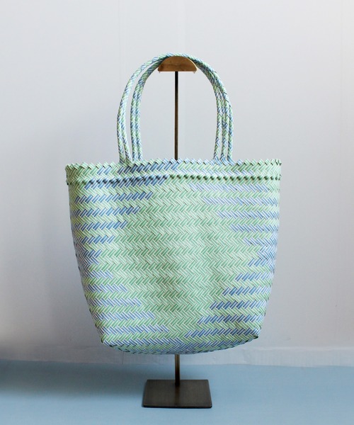 ground green store(グラウンドグリーンストア)の「ATELIER BRUGGE / ST-34RG01M / プラスチックマルシェバッグ(かごバッグ・レディース・イエロー/ピンク/グリーン・FREE)」の15枚目の写真